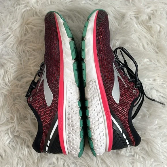 Brooks Womens Ghost 11 1202771B017 Red Running Shoes Sneakers Size 9.5 B - Picture 8 of 10